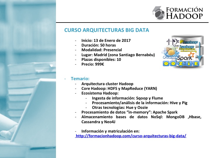 Información Curso Arquitecturas Big Data